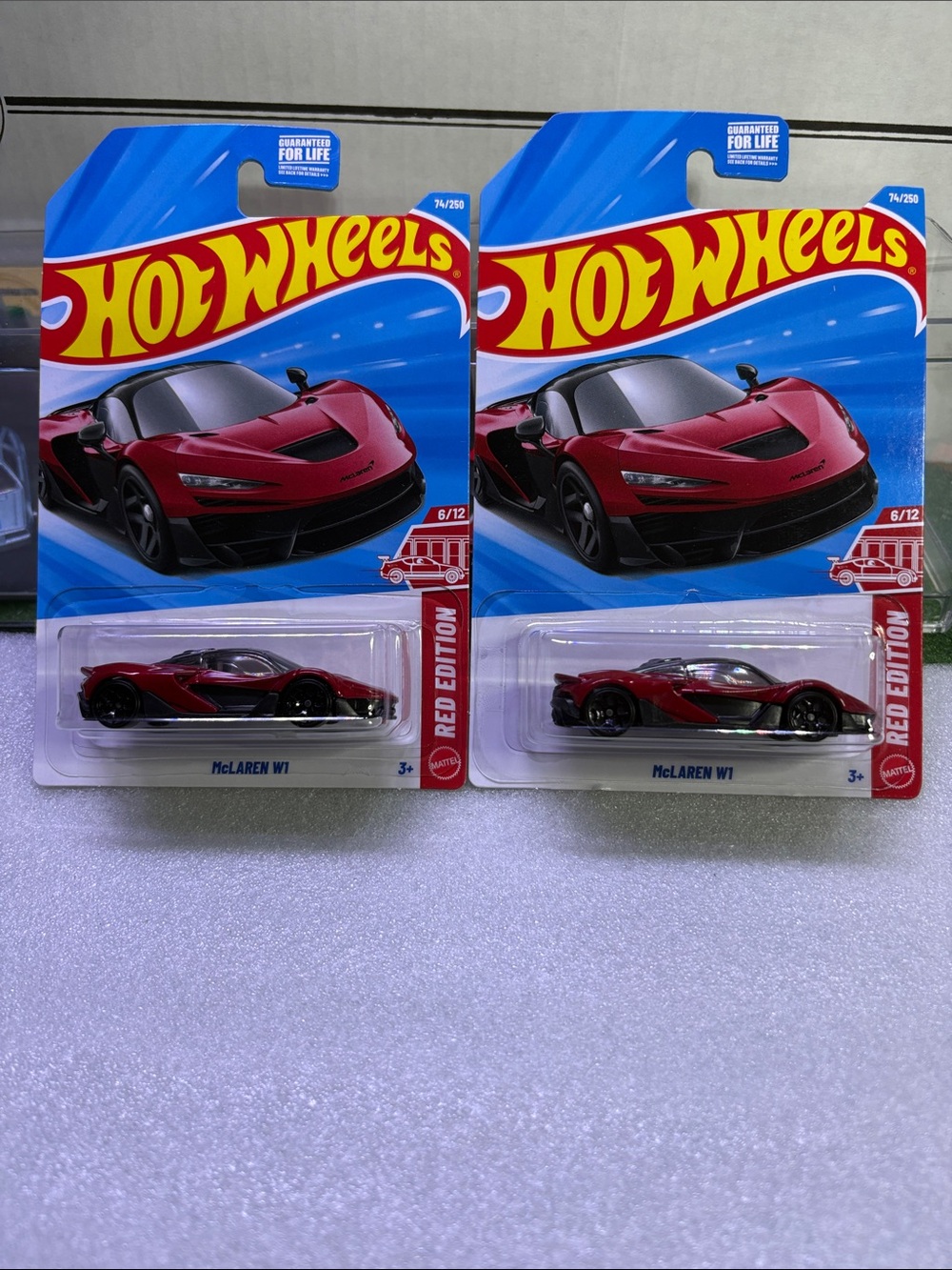 Hot wheels McLaren W1 Red Edition target exclusive  Pack of 2
